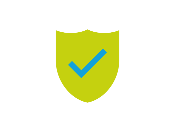 Ein Emblem in den Farben grün und blau für die Zertifizierung BNK/BNG