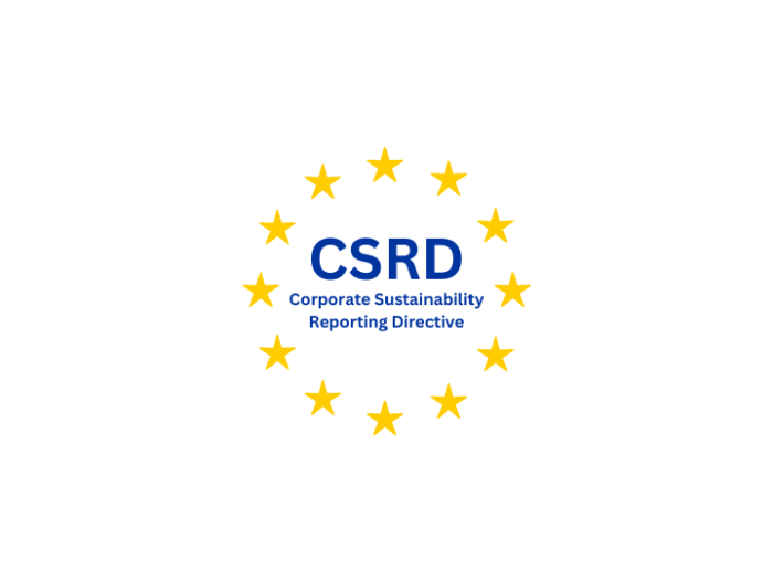 Das Logo der Corporate Sustainability Reporting Directive (CSRD)