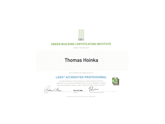 LEED_AP_Accredited_Professional_Thomas_Hoinka
