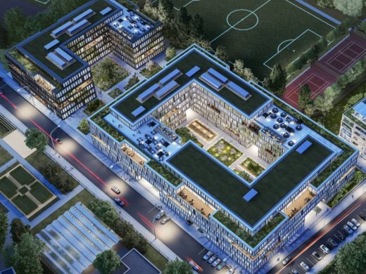 PANDION OFFICEHOME Pollux Ostkreuz Campus A Berlin Friedrichshain Grafik