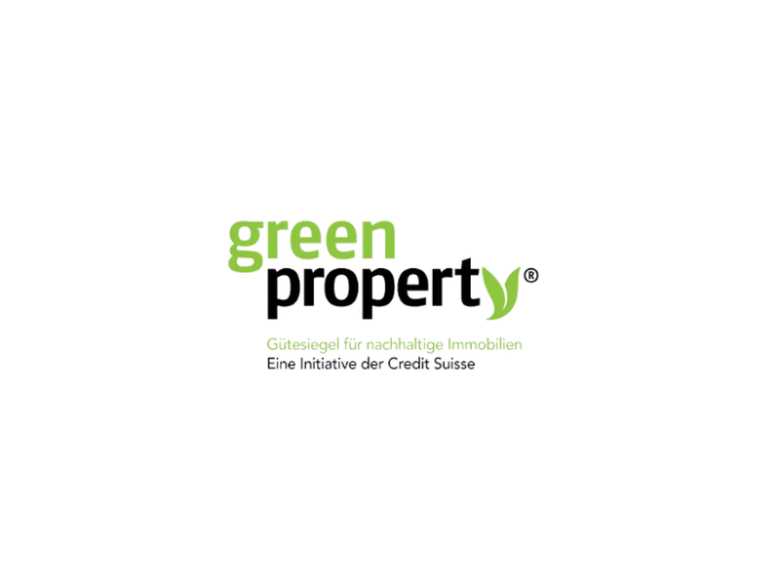 Das Logo von green property